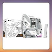 GigaByte X870M AORUS ELITE WIFI7 ICE AM5 mATX Motherboard, White, Wi-Fi 7 image