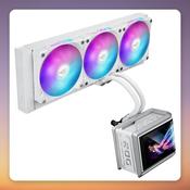 Asus ROG Ryuo IV SLC 360 ARGB White 360 mm AIO Liquid Cooler with AMOLED Display