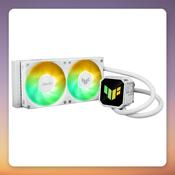 Asus TUF Gaming LC III 240 ARGB 240 mm AIO Liquid CPU Cooler, White Edition