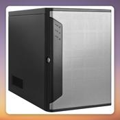 Chenbro SR301 Plus Mini-ITX Server Tower Case, Silver/Black, 4x 3.5" Hot-Swap Bays