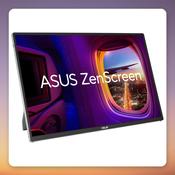Asus ZenScreen OLED MQ16FC 16" WUXGA Portable OLED Monitor, USB-C, Silver