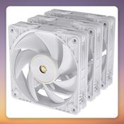 Asus ProArt PF120 120 mm PWM Case Fan, White, 3-Pack