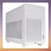 Thermaltake TR200 Snow White Micro-ATX Mini-Tower Case, Mesh Front, 120 mm Fan