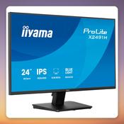 Iiyama ProLite X2491H-B1 23.8" Full HD IPS Monitor, 120 Hz, HDMI/DP, Black image
