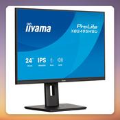 Iiyama ProLite XB2495WSU-B1 24.1" WUXGA IPS Monitor, 100 Hz, USB-C Hub