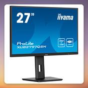 Iiyama ProLite XB2797QSNP-B1 27-Inch QHD IPS Monitor, USB-C 96W Dock, KVM