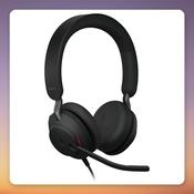 Jabra Evolve2 40 SE Stereo USB Headset, Black, UC Version, USB-A and USB-C