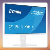 Iiyama ProLite XB2797QSNP-W1 27" QHD IPS Monitor, USB-C 96W Dock, KVM, White image