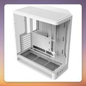 NZXT H6 (2026) All White Mid-Tower ATX Case, Dual Tempered Glass