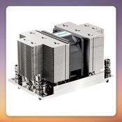 Silverstone XE02-TR5B 60 mm 2U CPU Cooler for AMD sTR5/SP6/SP3/TR4, 5 Heatpipes