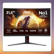 AOC C32G4Z 31.5" Full HD 240 Hz (260 Hz OC) Curved VA Gaming Monitor image