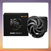 be quiet! Dark Rock 6 135 mm Single Tower CPU Cooler, 6 Heatpipes, Black image