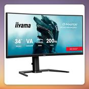 Iiyama G-Master GCB3484WQSU-B2 34" UWQHD 200Hz Curved VA Gaming Monitor image