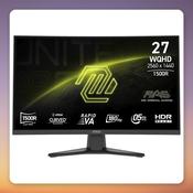 MSI MAG 275CQFDE E18 27" WQHD 180Hz Rapid VA Curved Gaming Monitor