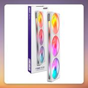 NZXT F360 RGB 360 mm Triple Fan Single-Frame, White, 2,400 RPM ARGB