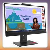 Lenovo ThinkVision T24D-4v 23.8" Full HD IPS 120 Hz USB-C Docking Monitor with 5 MP Webcam image