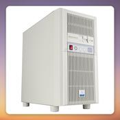SilverStone FLP03W Retro Micro-ATX Midi Tower Case, White, 180 mm Fan image