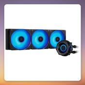 Chieftec ICEBERG PRO 360 RGB 360 mm AIO CPU Liquid Cooler with VRM Fan, Black