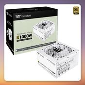 Thermaltake Toughpower XT 1000W Snow 1000W 80 PLUS Gold ATX 3.1 Fully Modular PSU, White