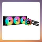be quiet! Light Loop IO LCD 360mm AIO Liquid CPU Cooler, Black, 2.1" IPS Display image