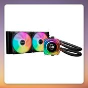 be quiet! Light Loop IO LCD 240mm AIO Liquid Cooler, Black, 2.1" IPS Display, RGB