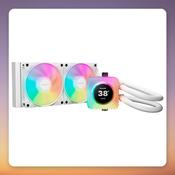 be quiet! Light Loop IO LCD 240mm AIO Liquid Cooler, White, 2.1" IPS Display