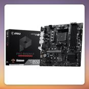 MSI PRO B550M-P AM4 Micro-ATX Motherboard, AMD B550, DDR4, 2x M.2
