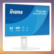 Iiyama ProLite XB2497HSN-W1 23.8" Full HD IPS Monitor, USB-C 65W, 100Hz, White