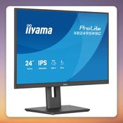 Iiyama ProLite XB2495WSC-B1 24.1" WUXGA IPS Monitor, 100 Hz, USB-C 65W image