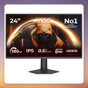 AOC 24G50F 23.8" Full HD IPS Gaming Monitor, 144 Hz (OC 180 Hz), 0.5 ms MPRT