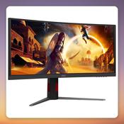 AOC CU34G4ZCA 34" Curved Ultrawide Gaming Monitor, WQHD 250 Hz Fast VA image