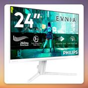 Philips Evnia 24M2N3201PL 23.8" Full HD 240 Hz Fast IPS Gaming Monitor, White image