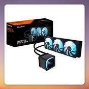 GigaByte EAGLE 360 360 mm AIO Liquid CPU Cooler, 3x 120 mm PWM Fans, ARGB, Black
