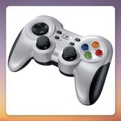 Logitech F710 Wireless Gamepad for PC, 2.4 GHz USB Receiver, Silver/Black image