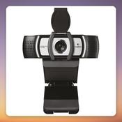 Logitech C930e 1080p Webcam with Dual Stereo Microphones, Black/Silver image
