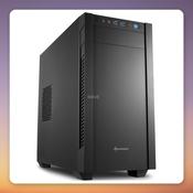 Sharkoon S1000 Micro-ATX Midi Tower Case, Black, 2x 120 mm Fans