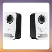 Logitech Z150 2.0 Stereo PC Speakers, White, 6 W Peak Power image