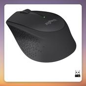 Logitech M280 Wireless Mouse, Black, 1000 DPI, 2.4 GHz USB Nano Receiver