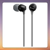 Sony MDR-EX15AP In-Ear Earphones with 9 mm Drivers, 3.5 mm, Black