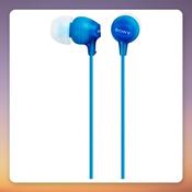 Sony MDR-EX15AP In-Ear Headphones, Blue, 3.5 mm, 1.2 m Cable image