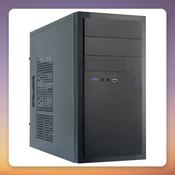 Chieftec HT-01B-OP Mini Tower Case, µATX, Black, 4 Expansion Slots