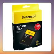 Intenso High Performance 120 GB SATA III 2.5" SSD, 520 MB/s Read