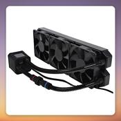 Alphacool Eisbaer 360 mm AIO CPU Liquid Cooler, Black, Copper Radiator image