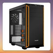 be quiet! Pure Base 600 Window Midi Tower ATX Case, Black/Orange, Tempered Glass