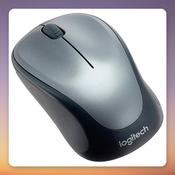 Logitech M235 Wireless Mouse, Black/Grey, 2.4 GHz USB Receiver, 1000 DPI image