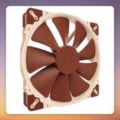 Noctua NF-A20 FLX 200 mm 3-Pin Case Fan, Cream/Brown, 800/550 RPM image