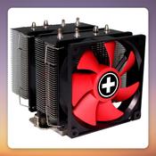 Xilence M504D 92 mm Dual Tower CPU Cooler, Black/Red, 180W TDP image