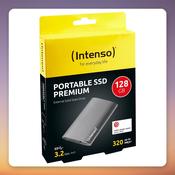 Intenso Premium 128 GB External Portable SSD, USB-A 3.2 Gen 1, Anthracite image