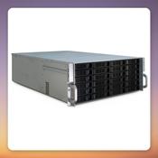 Inter-Tech IPC 4U-4424 4U Rack Server Case, Black, 24x Hot-Swap Bays