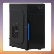 Inter-Tech B-42 ATX Midi Tower PC Case, Black, Blue LED Front Accent image